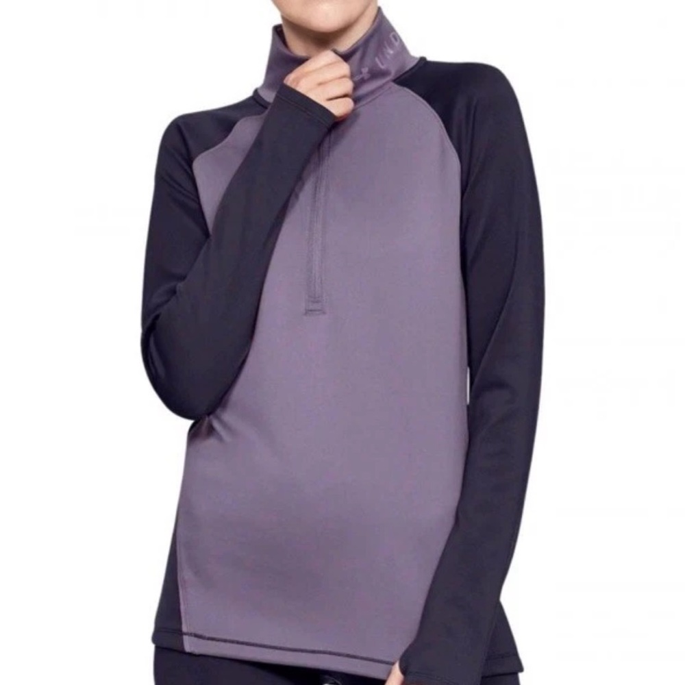 Under Armour Cold Gear Womens Size Small 1/4 Zip Long Sleeve Running Pullover S